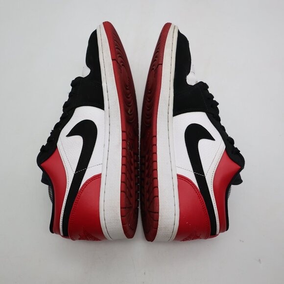 Nike Air Jordan 1 Retro Low Men\'s Size 10 Black Toe Athletic Sneakers 553558-116 main image 4